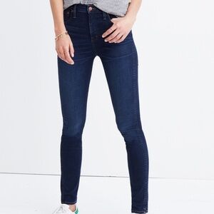 NWT Madewell Tall 10" High-Rise Skinny Jeans in Hayes Wash